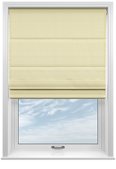 Faux Silk, Natural - Roman Blind